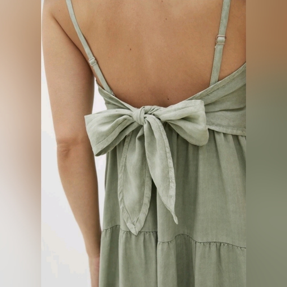 Anthropologie Cloth & Stone Tiered Maxi Dress NWT Size Large - Picture 4 of 16